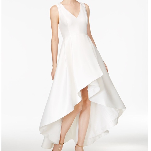 Calvin Klein High-Low A-Line Gown - Picture 1 of 5